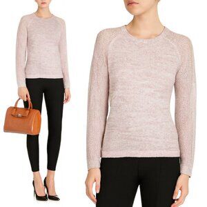 NWOT Ted Baker JAHITZA Metallic Mohair Sweater Pullover size US 6 Mauve